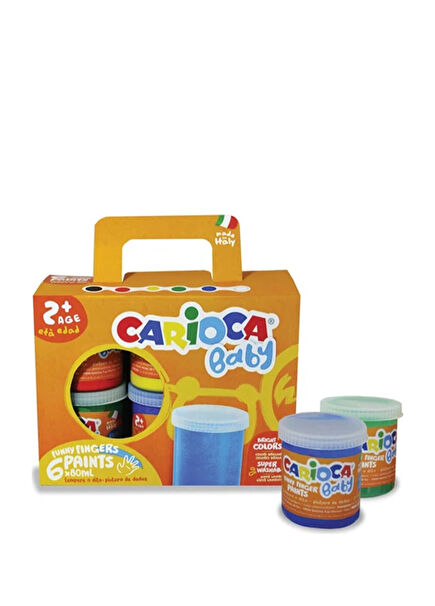 Washable Finger Paint 6 Colors x 80g