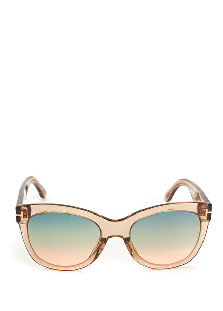 Brown Geometric Shaped Women's Sunglasses