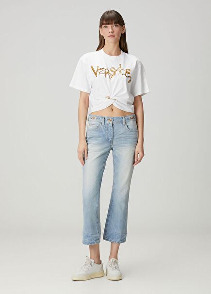 Mavi Crop Flare Jean Pantolon