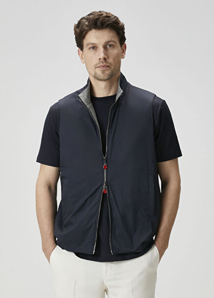 Navy Blue Double-Sided Vest