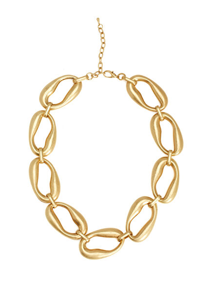 Gold Big Link Chain Women's Necklace