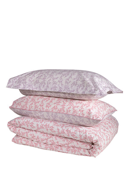 Pure Pink Lilac Battal Size Duvet Cover Set 240x220 cm
