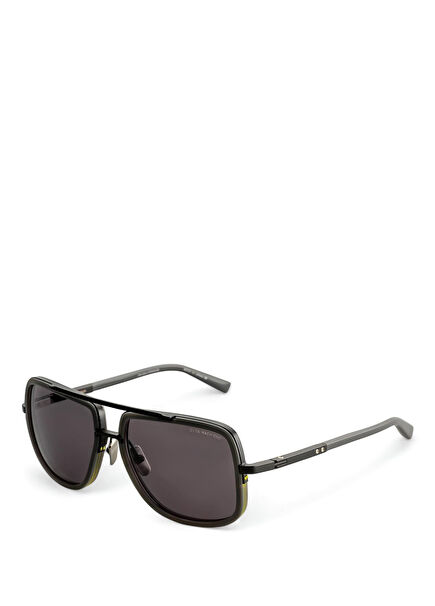 Mach One Drx -2030-V-GRY-BLK Black Titanium Acetate Men's Sunglasses