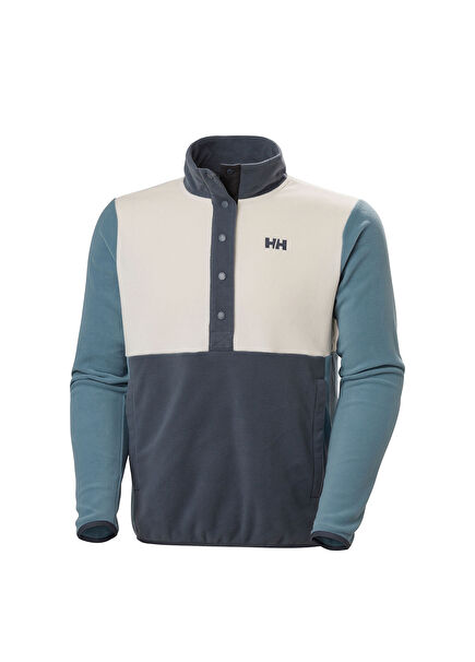 Daybreaker Snap Washed Navy Men's Fleece Sweatshirt