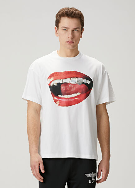 Lip Service White Printed T-Shirt