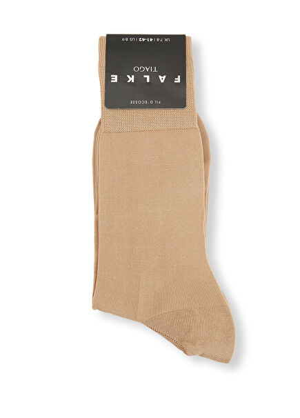 Açık Bej Erkek Yün Çorap