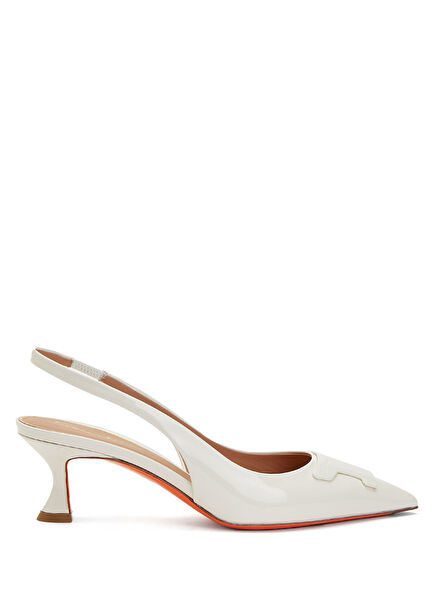 White Leather Pump