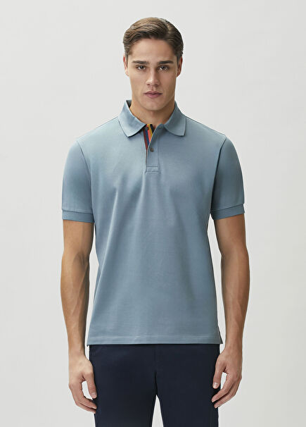 Artist Stripe Gri Polo T-shirt