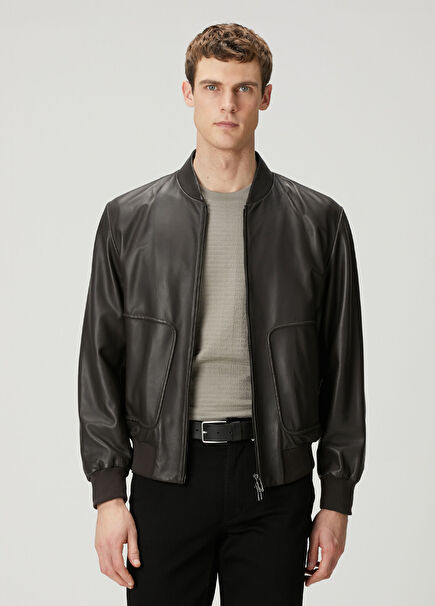 Kahverengi Deri Mont