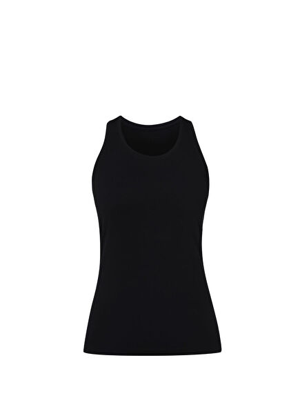 Athlete Seamless Workout Tank Black Sleeveless Women's T-Shirt