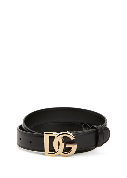 Siyah Kadın Deri Kemer