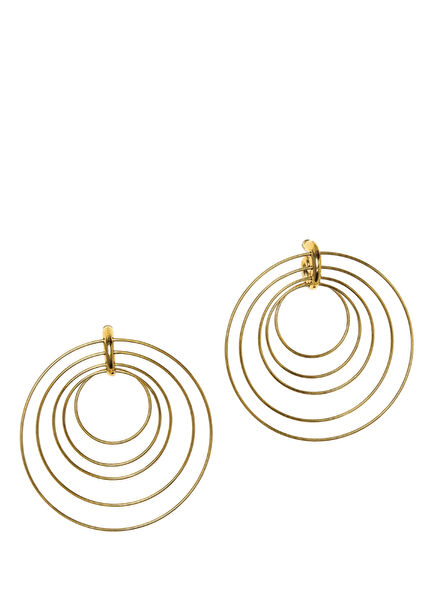 Pierced Serpent Large Women's Earrings
