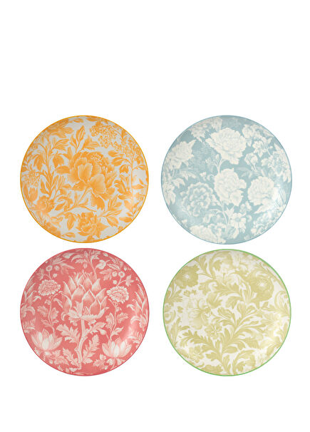 Aurea Renkli Seramik 4'lü Tabak Seti