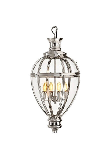 Arcadia Gümüş Cam Avize