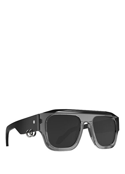Wop Wp 01 Crystal Gray Gri Siyah Asetat Unisex Güneş Gözlüğü