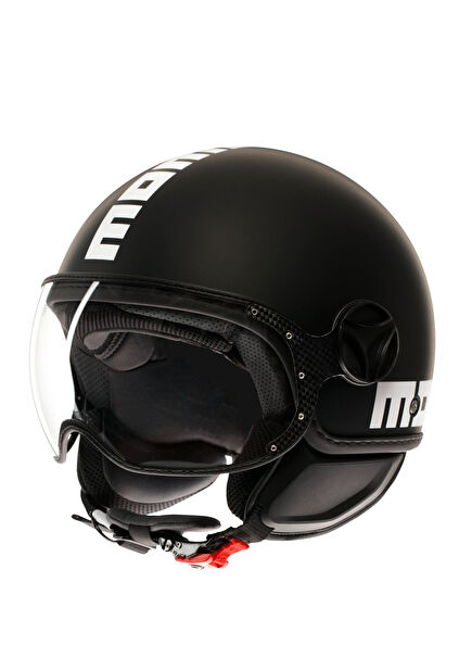 Fgtr Classic Mono Matt Black White Açık Motosiklet Kaskı