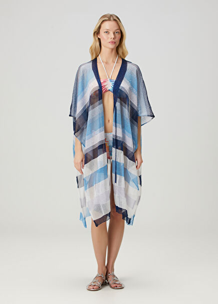 Blue Striped Caftan