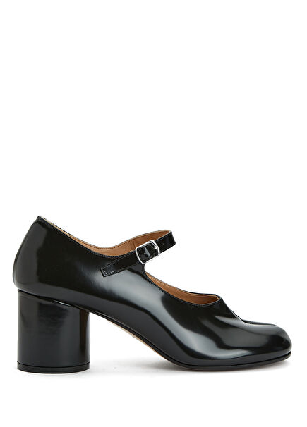 Tabi Black Leather Heels