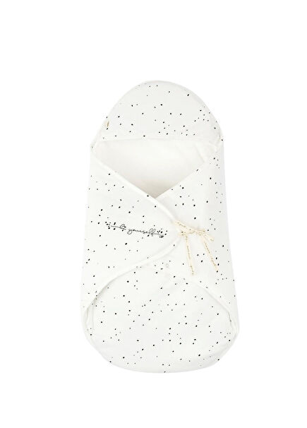 Cosmos White Organic Cotton Unisex Baby Hospital Exit Swaddle