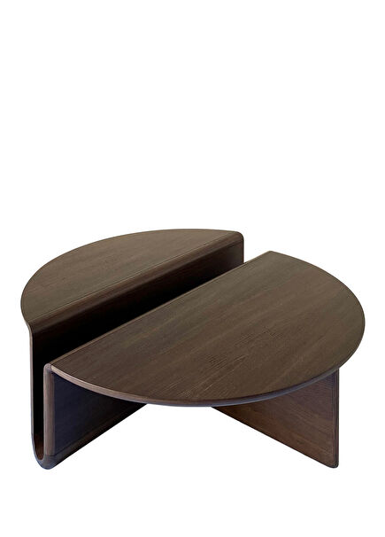 Kanyon Incense Oak Color Wooden Round Center Table