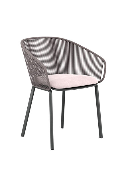 Rilly Black Pepper Kollu Bahçe Sandalyesi