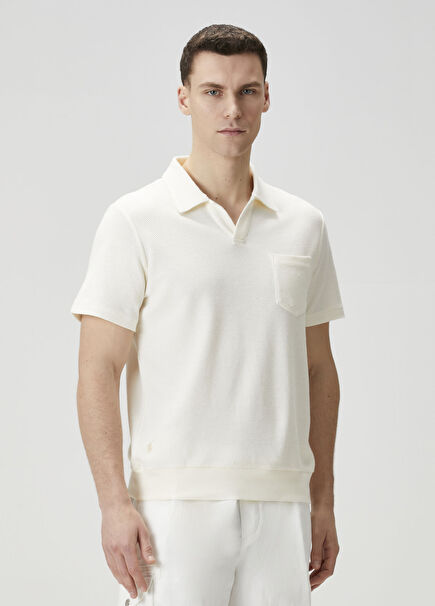 Naturel Polo Yaka T-shirt