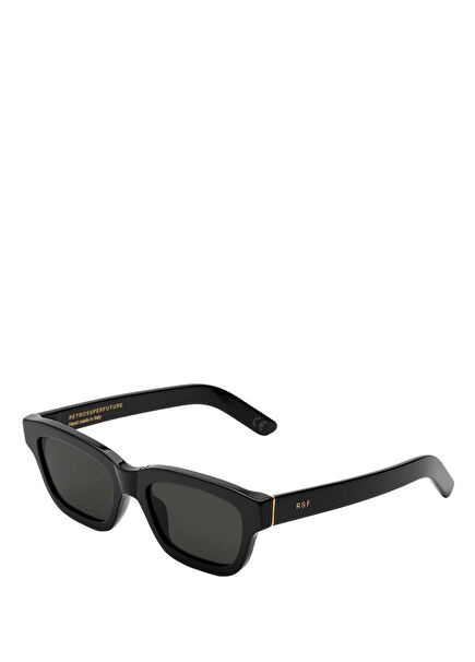 Milano Black Acetate Unisex Sunglasses
