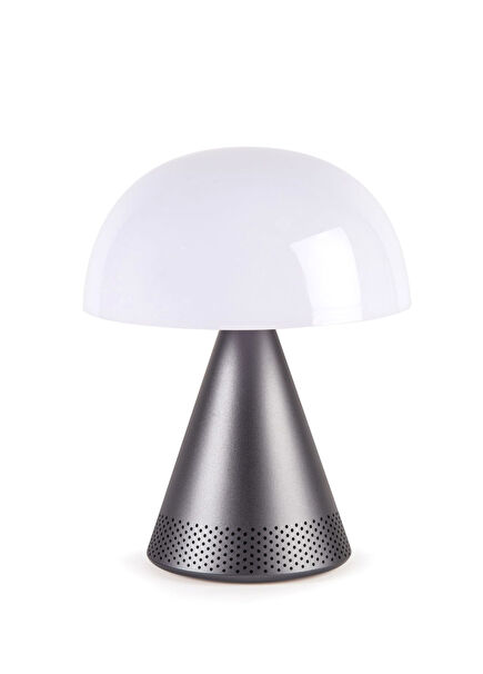 Mina Gri Büyük Boy Led Lamba ve Bluetooth Hoparlör