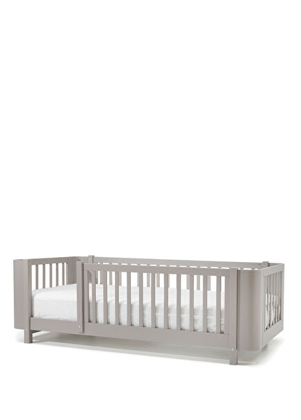 Odin Taupe Wooden Children's Room Montessori Bed 100 x 200 cm