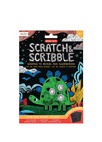 Dino Days Mini Scratch & Scribble Educational Book