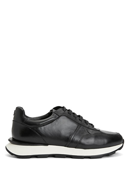 Trainer Black Men's Leather Sneakers
