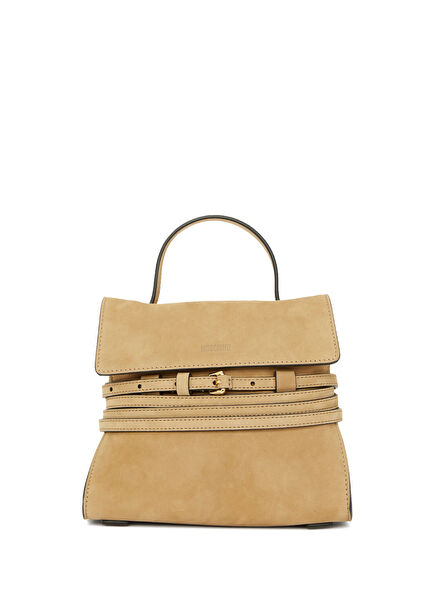 Tie Me Ekru Kadın Deri Çanta