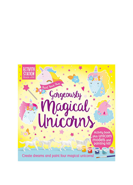 Paint Your Own Gorgeously Magical Unicorns Çocuk Yabancı Dil Aktivite Kitabı
