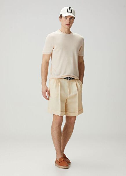 Beige Bermuda