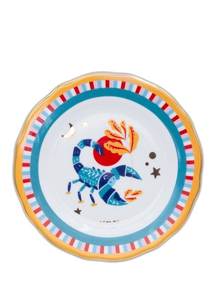Zodiac Vibe Başak  Akrep  Porselen Pasta Tabağı 16 cm