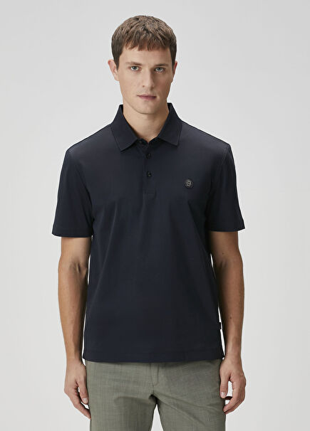 Lacivert Polo Yaka T-shirt