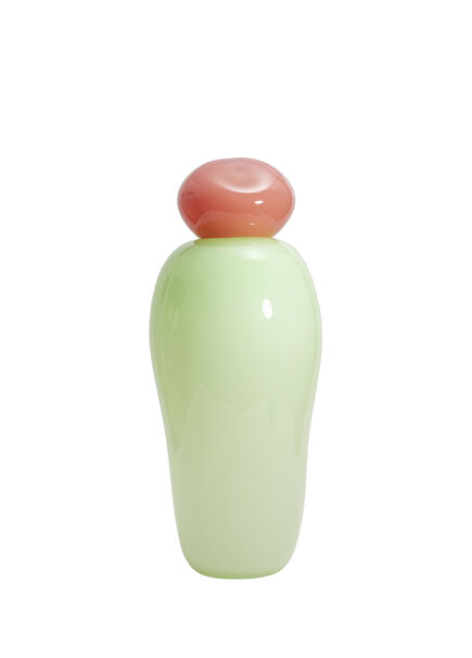 Bon Bon Massive Yeşil Turuncu Cam Obje