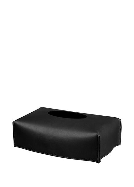 Black Leather Napkin Holder