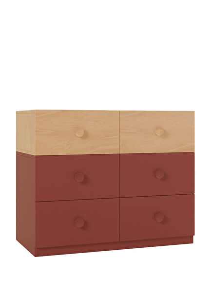 Dual Berry Wooden Kids Dresser