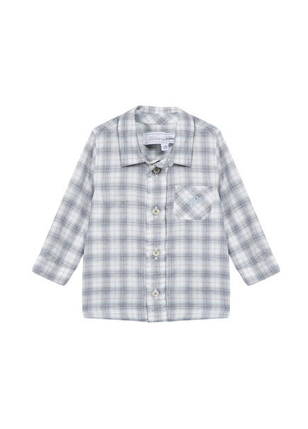 Checkered Long Sleeve Baby Boy Shirt