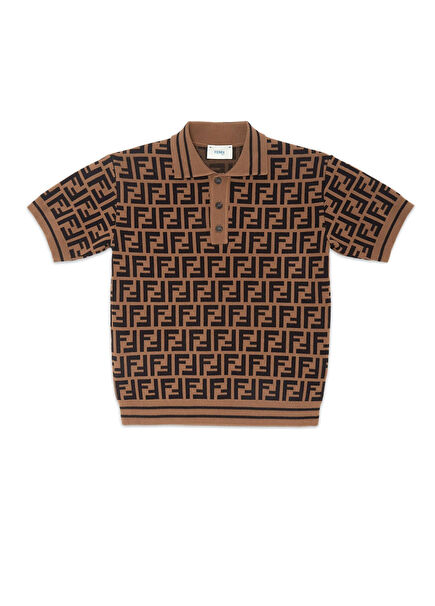 Brown Polo Neck Boys Knitwear