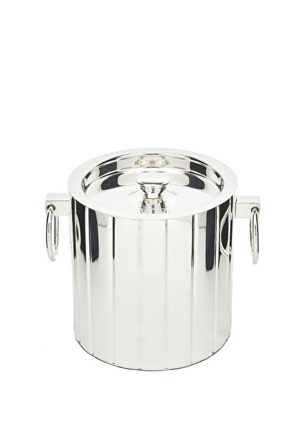 Modern Line Silver Plated Ice Bucket