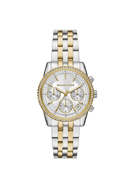 MK7532 Women's Watch in Gold and Grey Steel Metallic