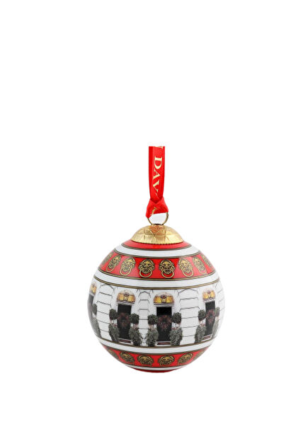 Christmas Ornament of the London Door at Christmas