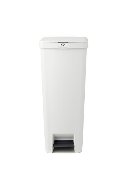 Stepup Light Grey Pedal Plastic Trash Bin 40 lt