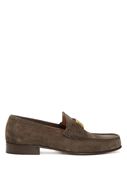 Kahverengi Erkek Süet Loafer