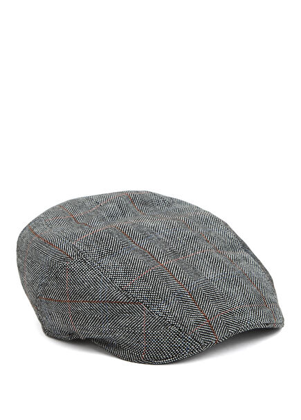 Desenli Erkek İpek Şapka