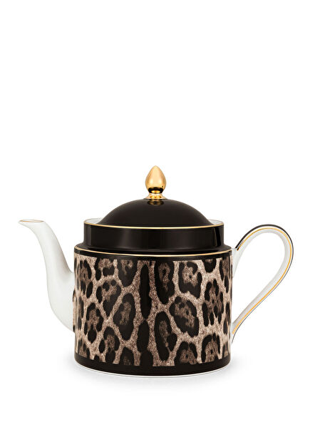 Leopar Porselen Çaydanlık
