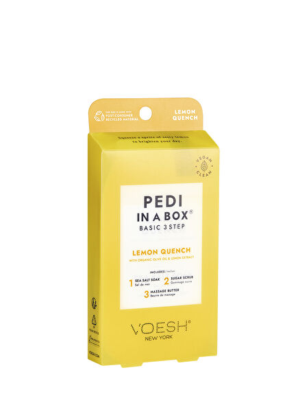New York Pedi In A Box Basic Lemon Quench 3 Adımlı Pedikür Seti