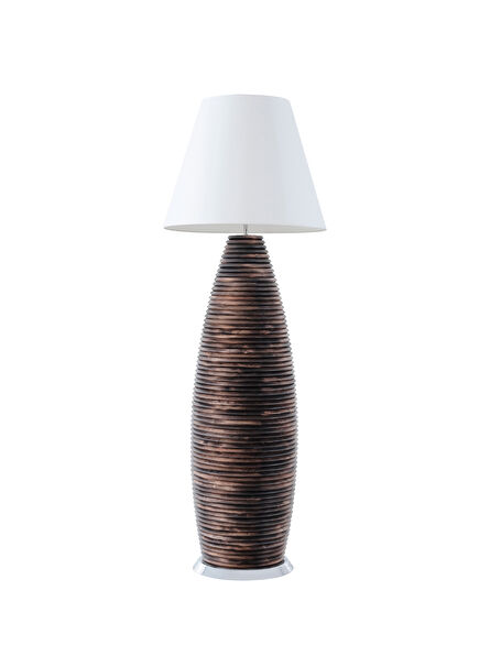 Bali Brown Walnut Floor Lamp